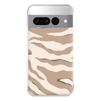 Neutral Tiger Print  Phone Case for Google Pixel 7 Pro