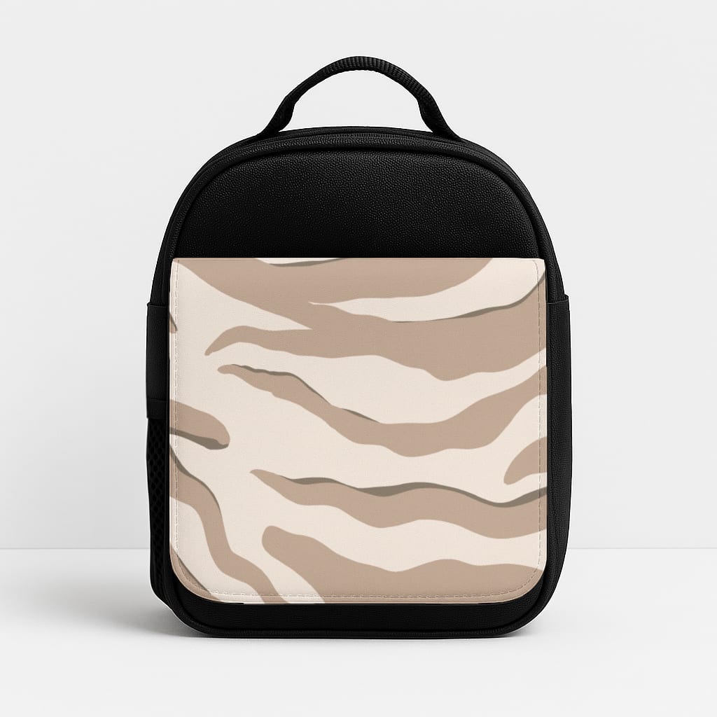 Neutral Tiger Print  Insulated Lunchbox