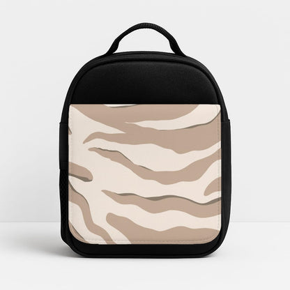 Neutral Tiger Print  Insulated Lunchbox