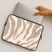 Neutral Tiger Print  Laptop Sleeve 2