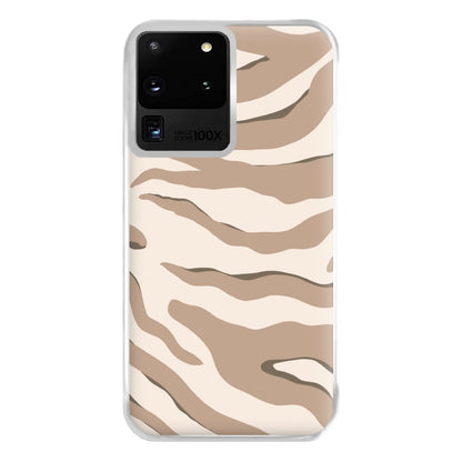 Neutral Tiger Print  Phone Case for Galaxy S20 Ultra