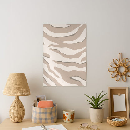 Neutral Tiger Print  Art Print