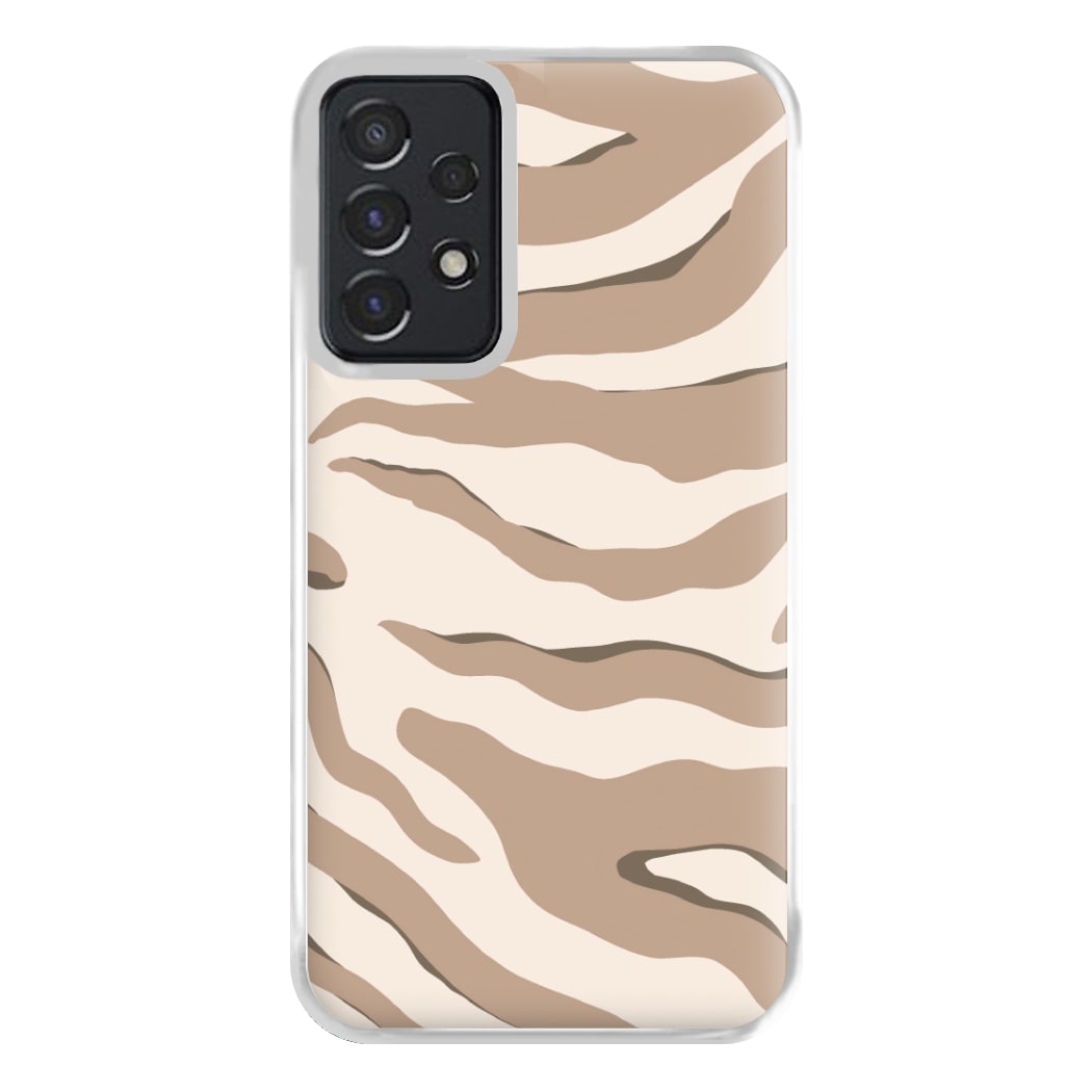 Neutral Tiger Print  Phone Case for Galaxy A52 / A52s