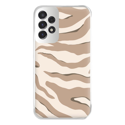 Neutral Tiger Print  Phone Case for Galaxy A53