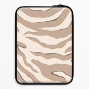 Neutral Tiger Print  Laptop Sleeve 1
