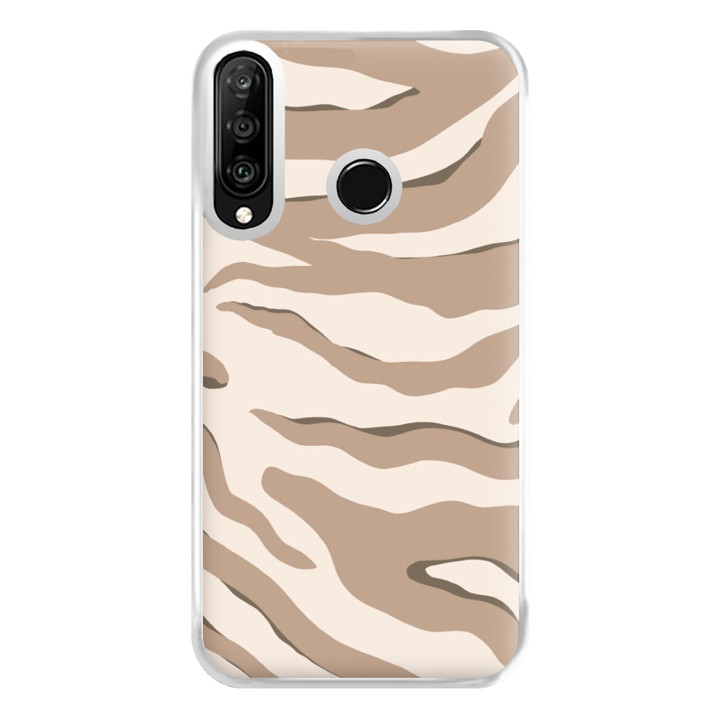 Neutral Tiger Print  Phone Case for Huawei P30 Lite