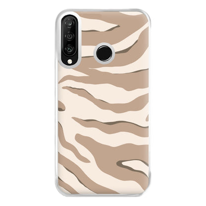 Neutral Tiger Print  Phone Case for Huawei P30 Lite