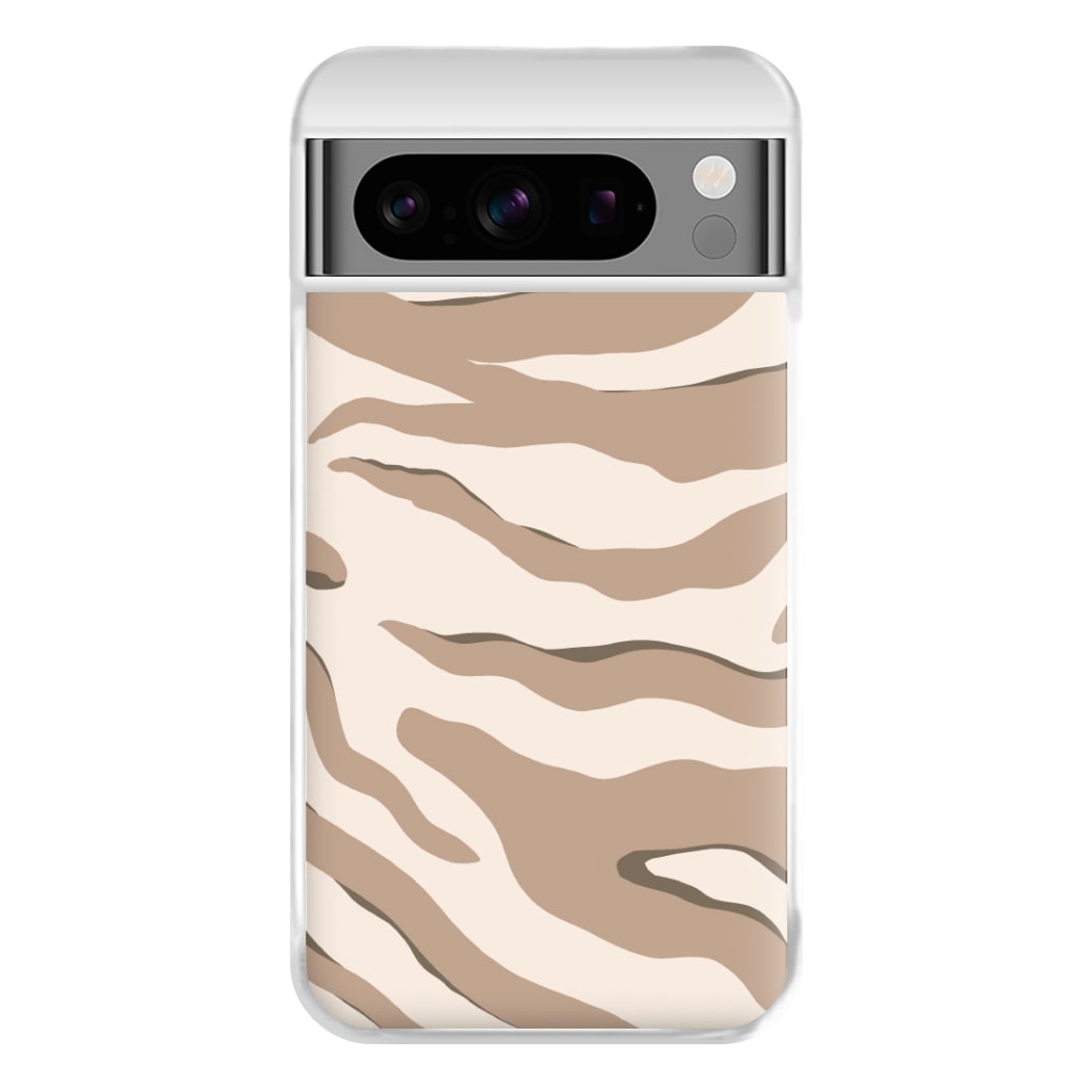 Neutral Tiger Print  Phone Case for Google Pixel 8 Pro