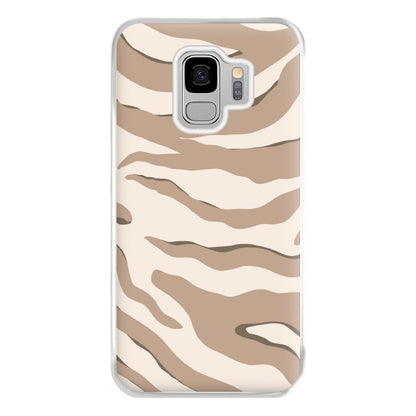 Neutral Tiger Print  Phone Case for Galaxy S9 Plus