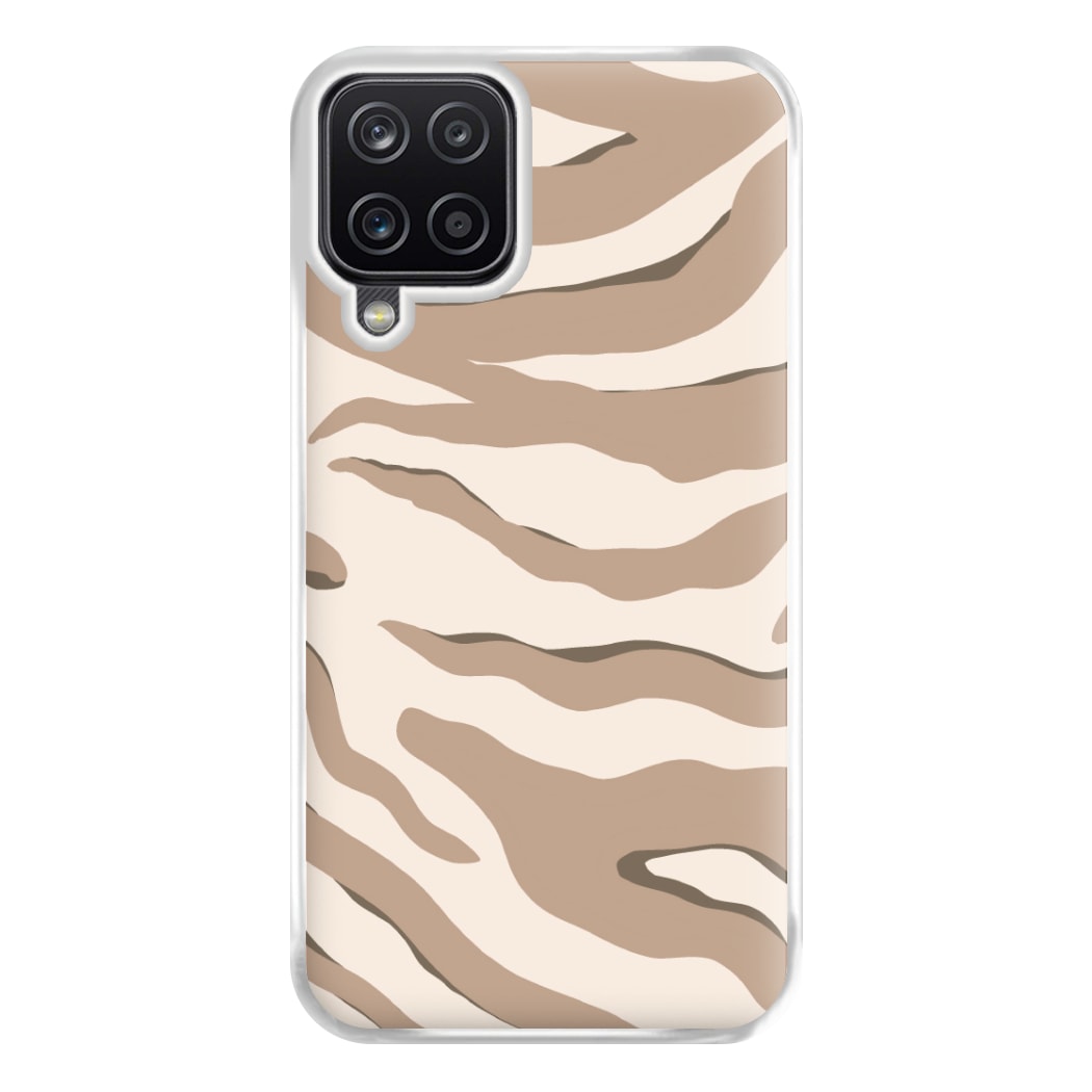 Neutral Tiger Print  Phone Case for Galaxy A12