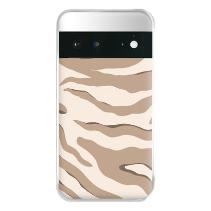 Neutral Tiger Print  Phone Case for Google Pixel 6a