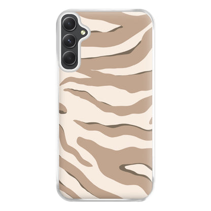 Neutral Tiger Print  Phone Case for Galaxy A54