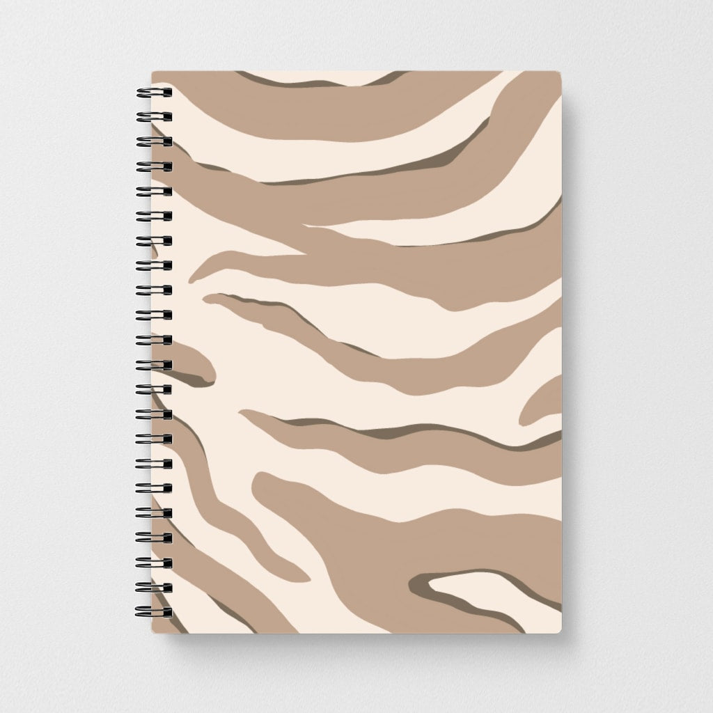 Neutral Tiger Print  Notebook