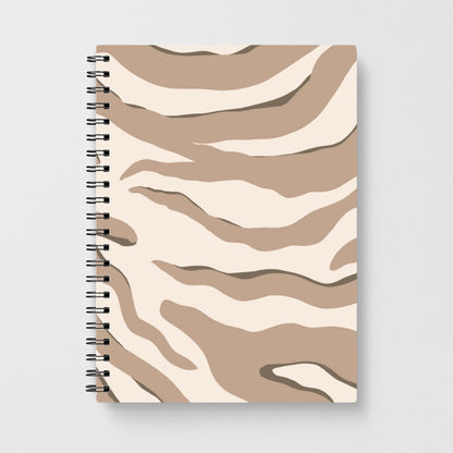 Neutral Tiger Print  Notebook