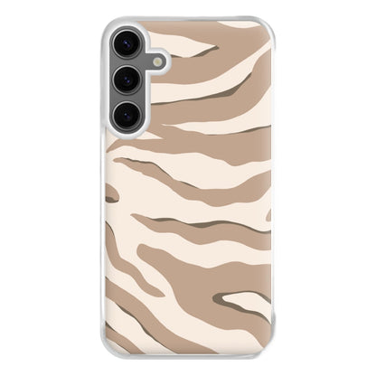 Neutral Tiger Print  Phone Case for Galaxy S24FE