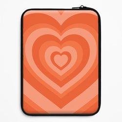Orange - Colourful Hearts Universal Laptop Sleeve