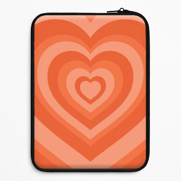 Orange - Colourful Hearts Universal Laptop Sleeve