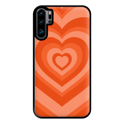 Orange - Colourful Hearts Phone Case for Huawei P30 Pro