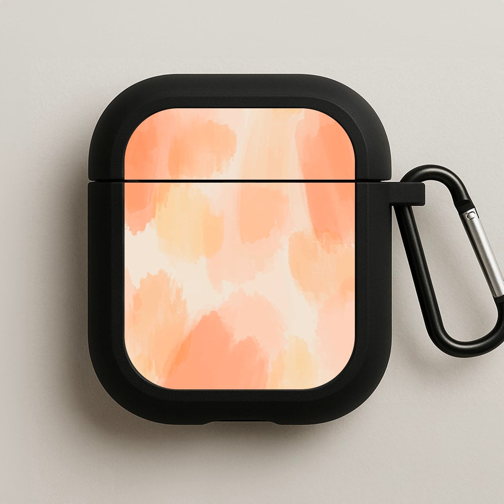 Orange Strokes AirPods Case