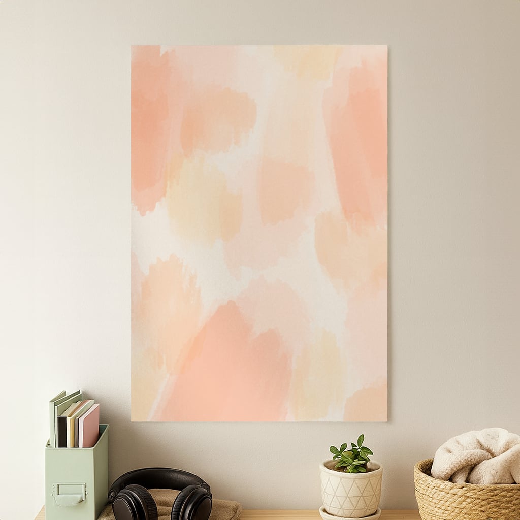 Orange Strokes Poster