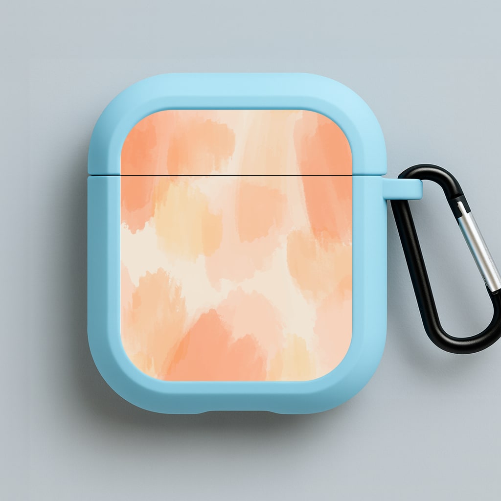 Orange Strokes Blue AirPods Case