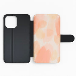 Orange Strokes Flip Phone Case