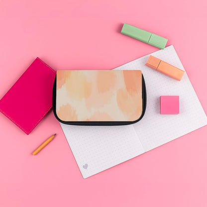 Orange Strokes Pencil Case