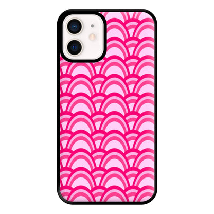 Purple Pink Abstract Pattern Phone Case for iPhone 13 Mini