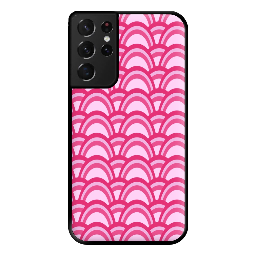 Purple Pink Abstract Pattern Phone Case for Galaxy S21 Ultra