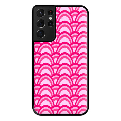 Purple Pink Abstract Pattern Phone Case for Galaxy S21 Ultra