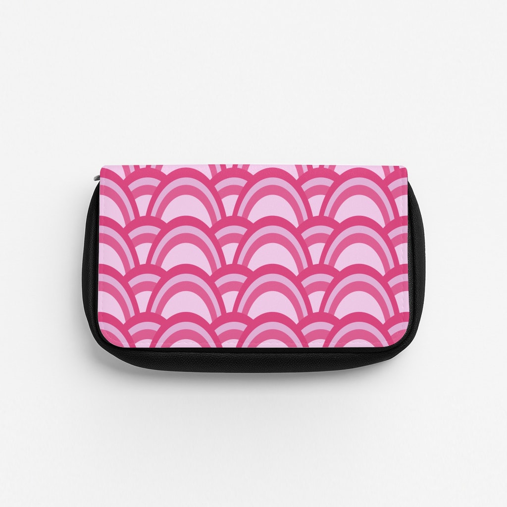 Purple Pink Abstract Pattern Pencil Case