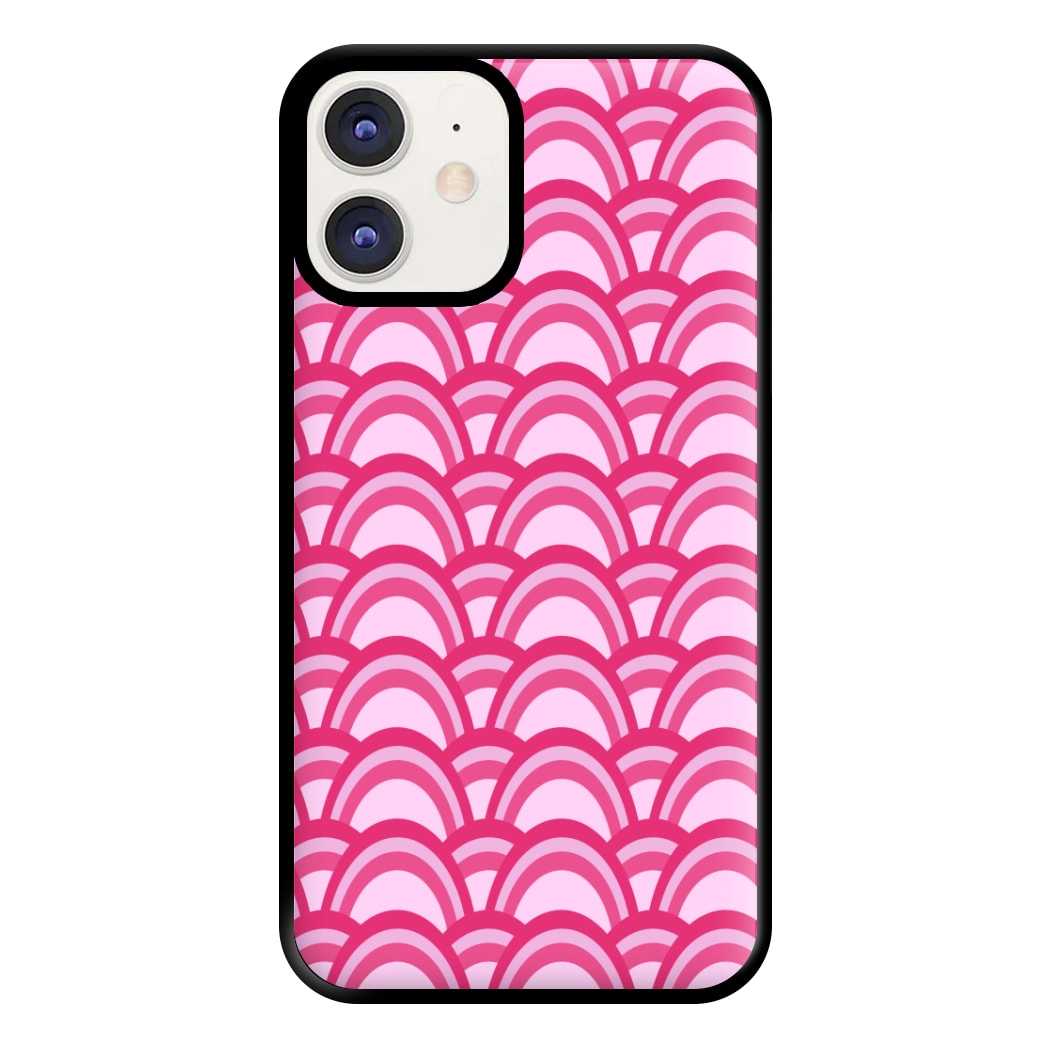 Purple Pink Abstract Pattern Phone Case for iPhone 12 / 12 Pro