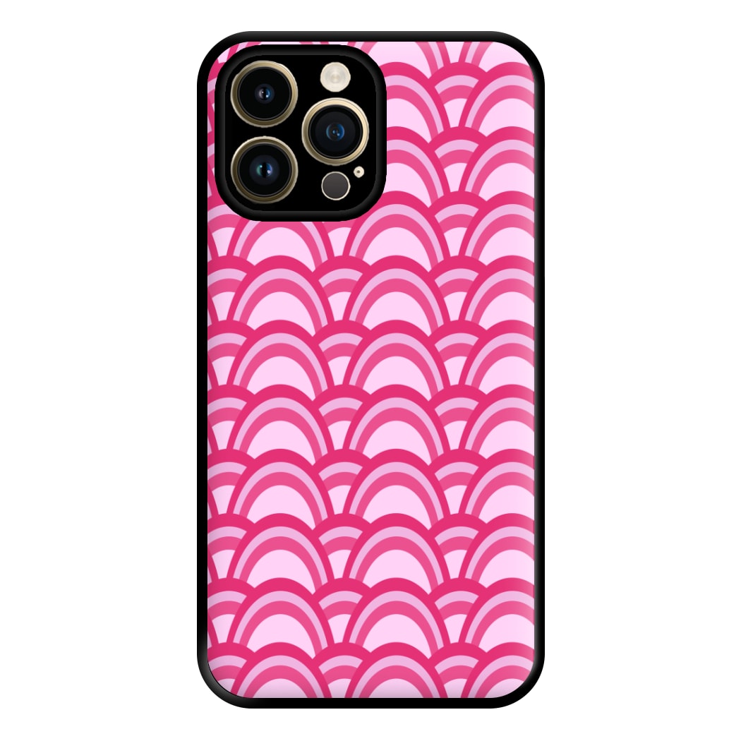 Purple Pink Abstract Pattern Phone Case for iPhone 14 Pro Max