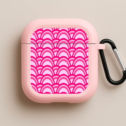 Purple Pink Abstract Pattern Pink AirPods Case