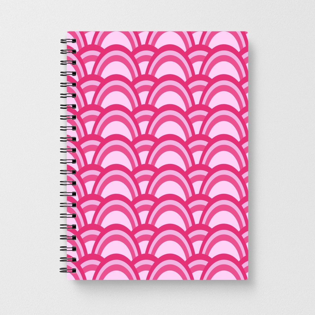 Purple Pink Abstract Pattern Notebook