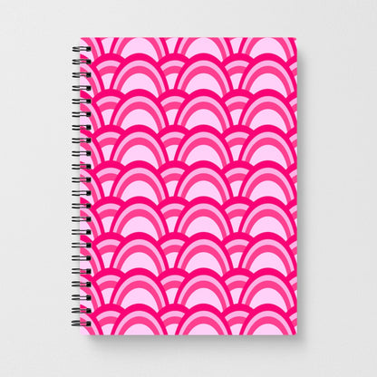 Purple Pink Abstract Pattern Notebook