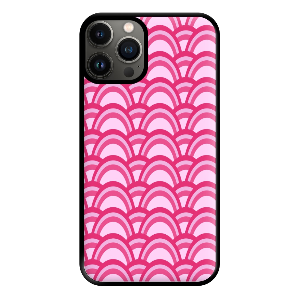 Purple Pink Abstract Pattern Phone Case for iPhone 13 Pro Max