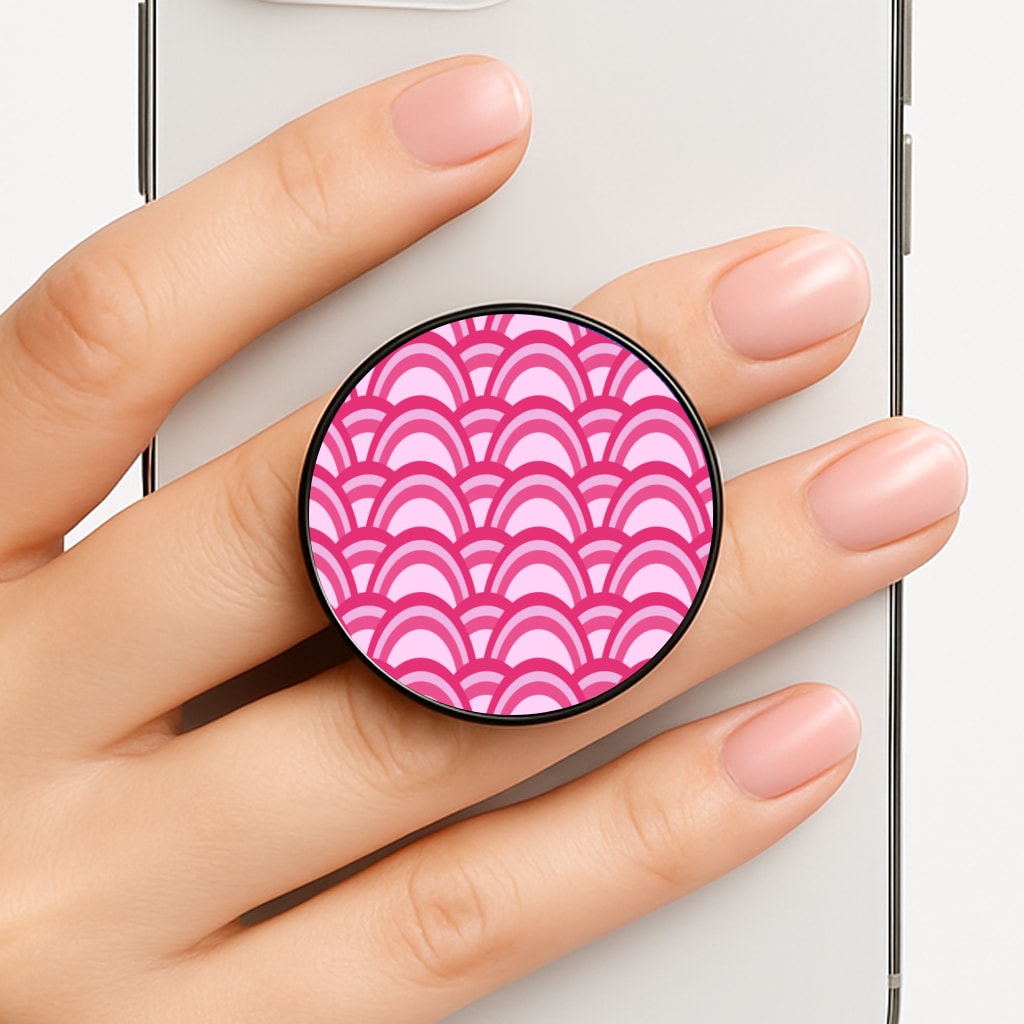 Purple Pink Abstract Pattern Phone Grip