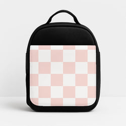 Pink And White Checkers Insulated Lunchbox
