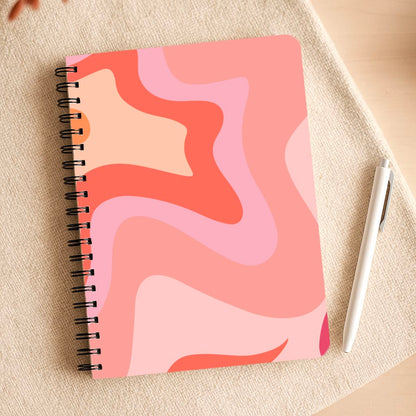 Abstract Pink And Purple Notepad