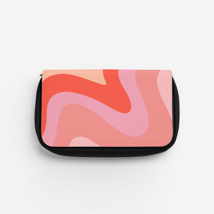 Abstract Pink And Purple Pencil Case