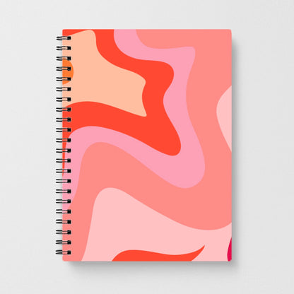 Abstract Pink And Purple Notebook