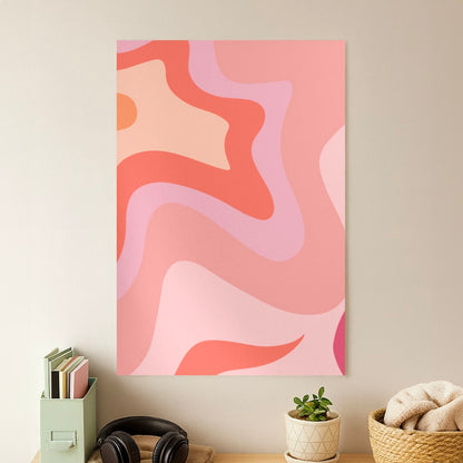 Abstract Pink And Purple Poster