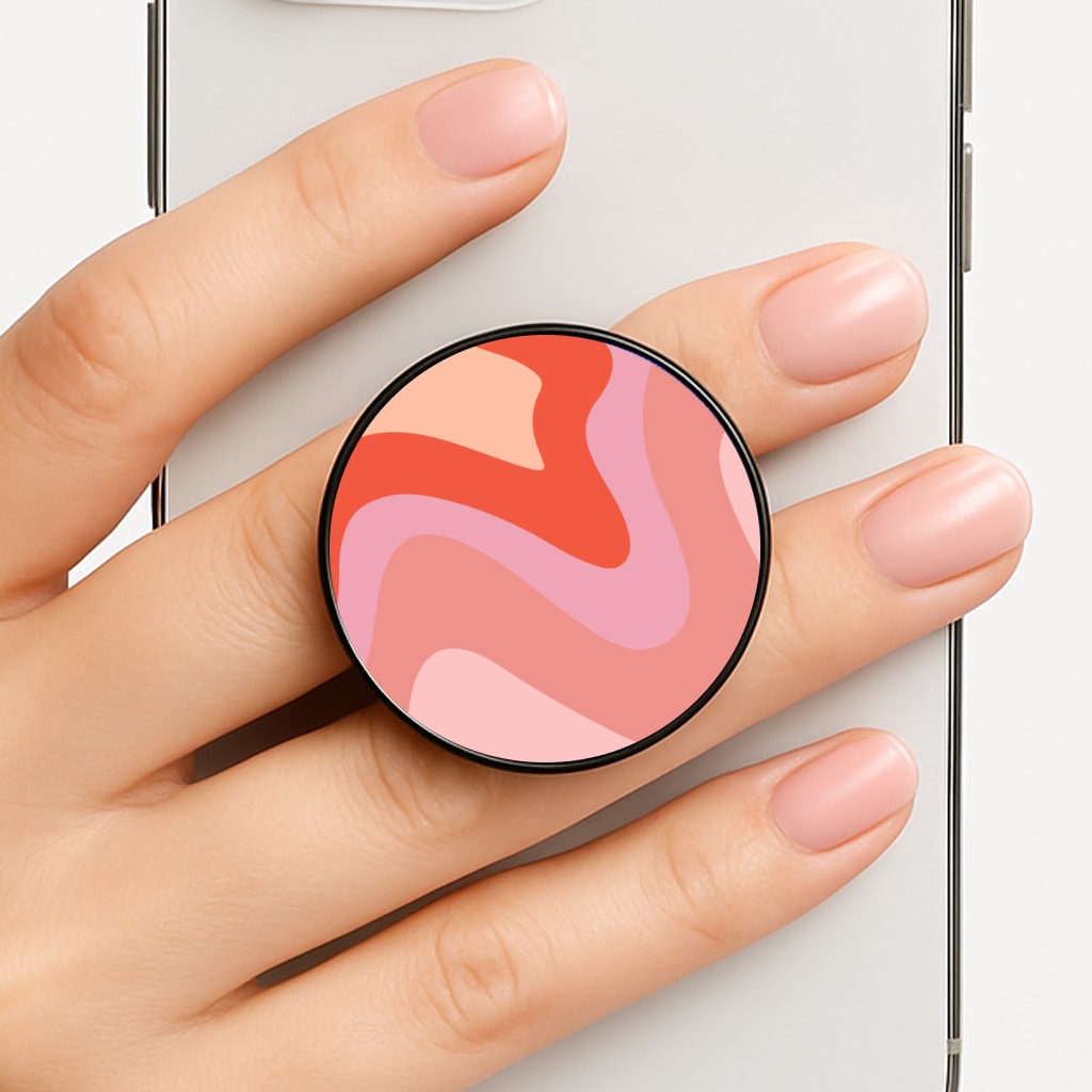 Abstract Pink And Purple Phone Grip