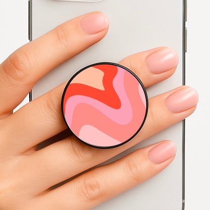 Abstract Pink And Purple Phone Grip