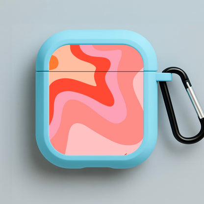 Abstract Pink And Purple Blue AirPods Case