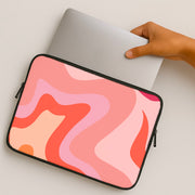 Abstract Pink And Purple Laptop Sleeve 2