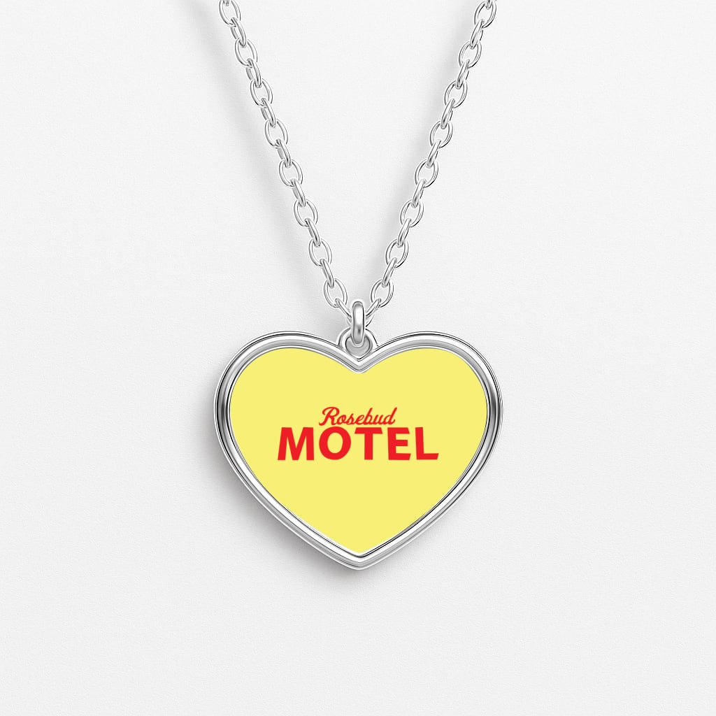 Rosebud Motel Heart Necklace