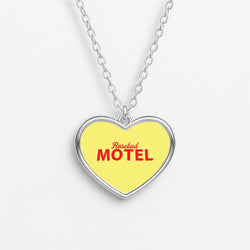 Rosebud Motel Heart Necklace