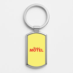 Rosebud Motel Silver Keyring